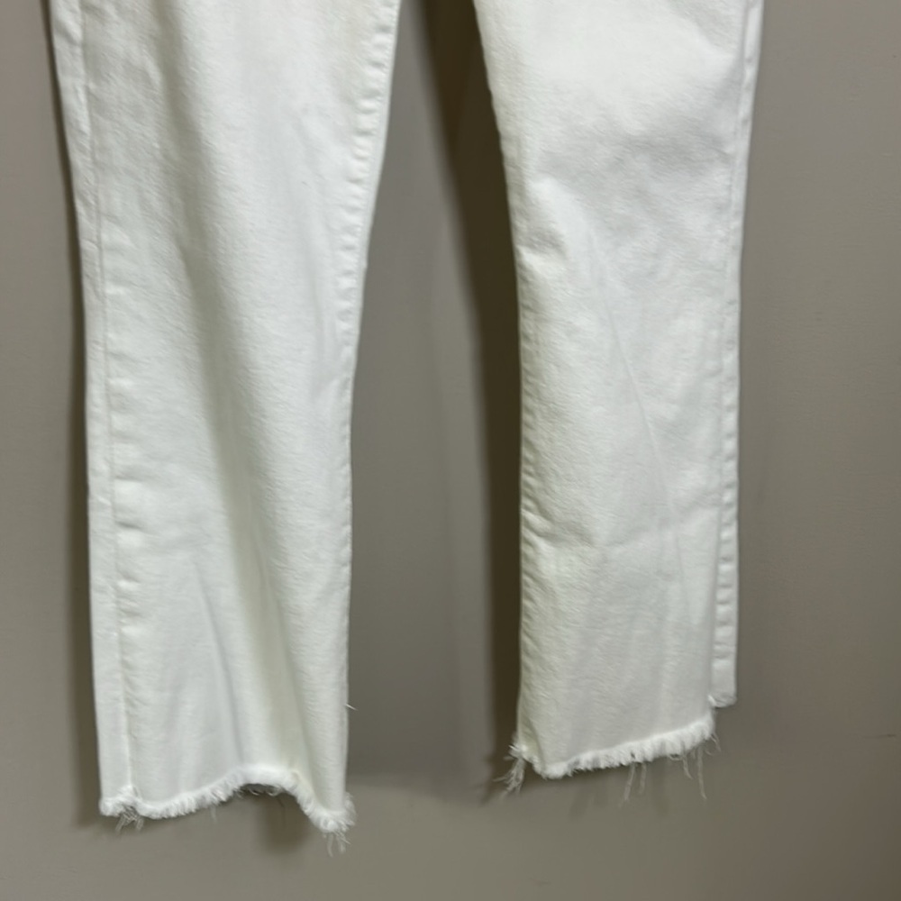 MOTHER The Hustler Ankle Fray Jean Fairest of them All White Sz 32 - Picture 7 of 14
